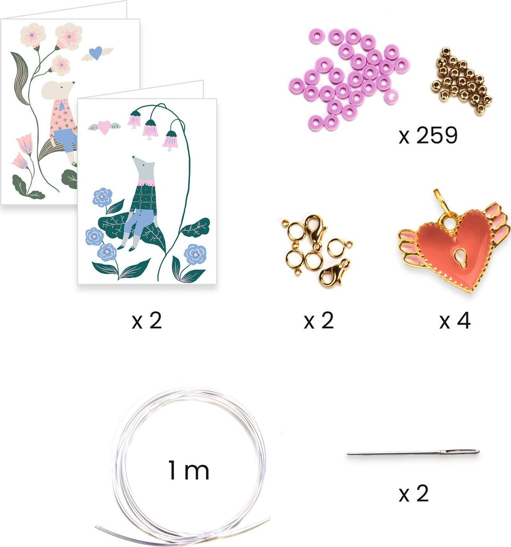 Love Bracelet Making Kit for Kids ¨C DIY Charm Jewelry Set