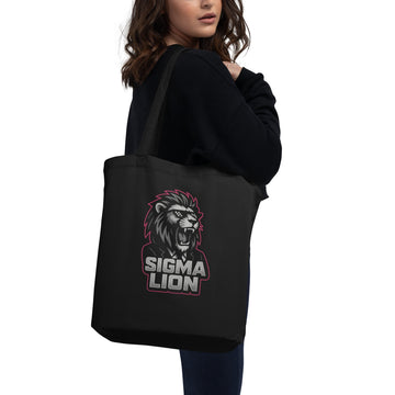 Organic Cotton Tote Sigma Lion Meme Tote