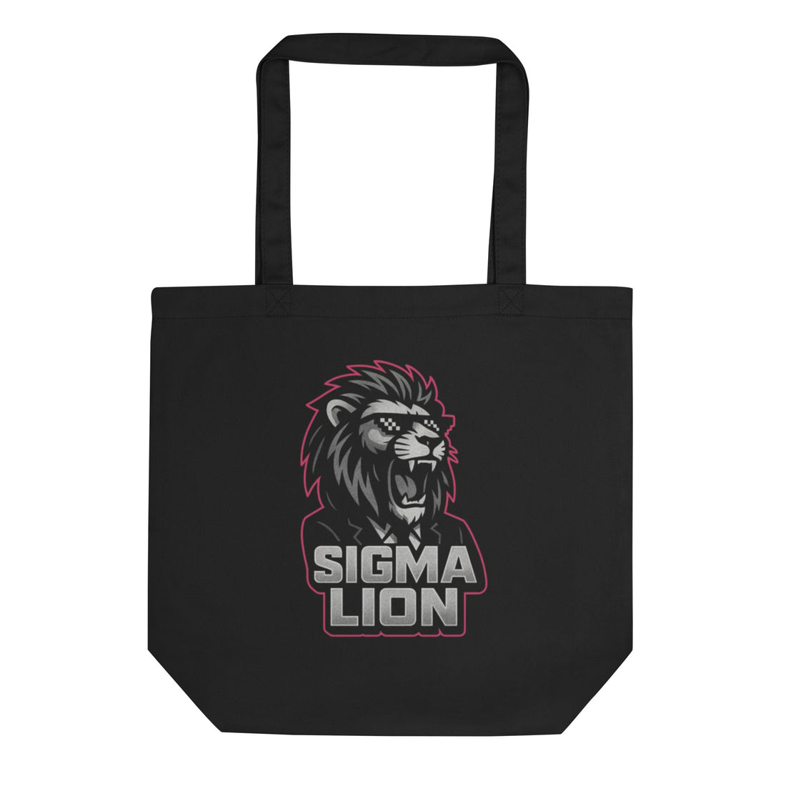 Organic Cotton Tote Sigma Lion Meme Tote