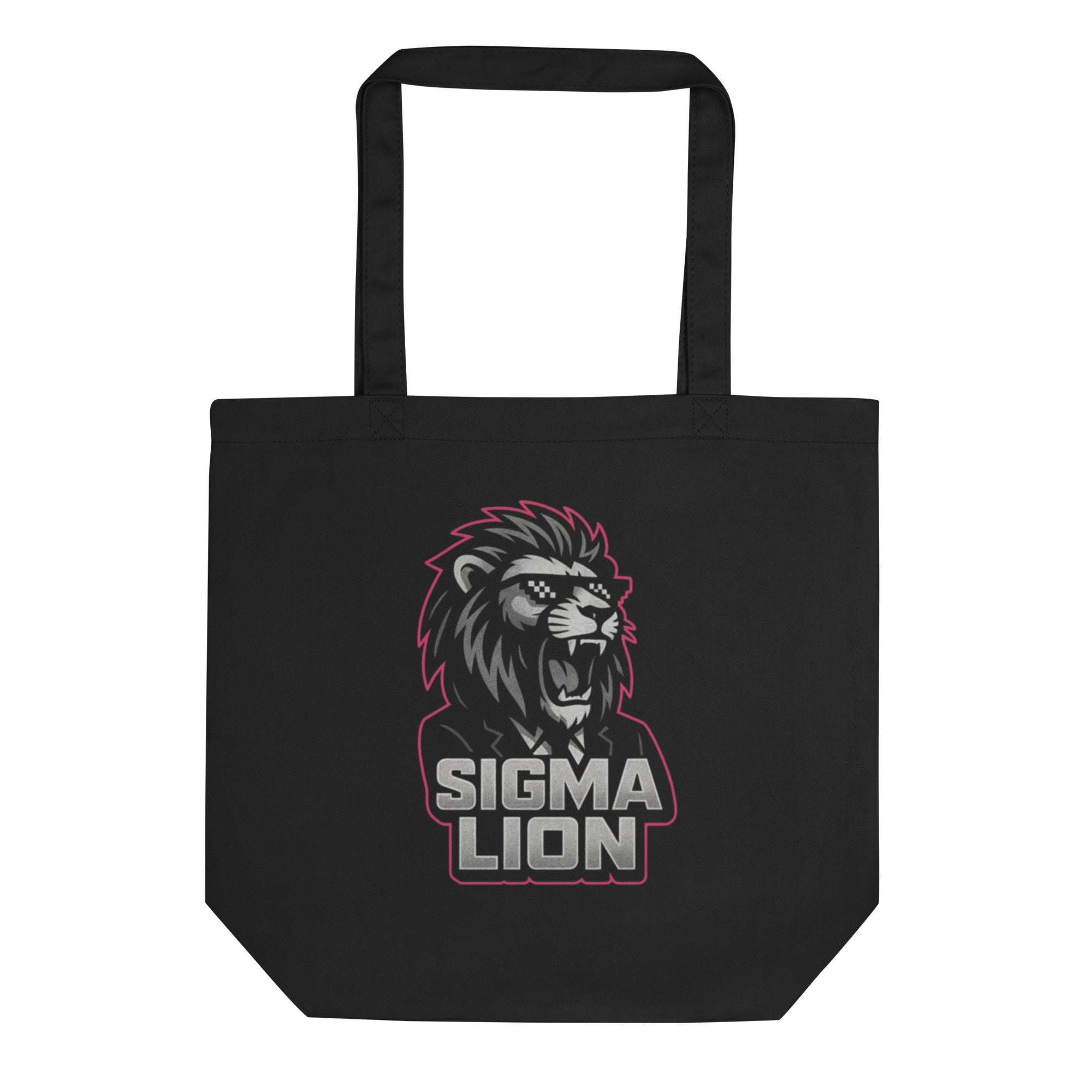 Organic Cotton Tote Sigma Lion Meme Tote