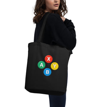 Retro Gamepad Button Eco Tote