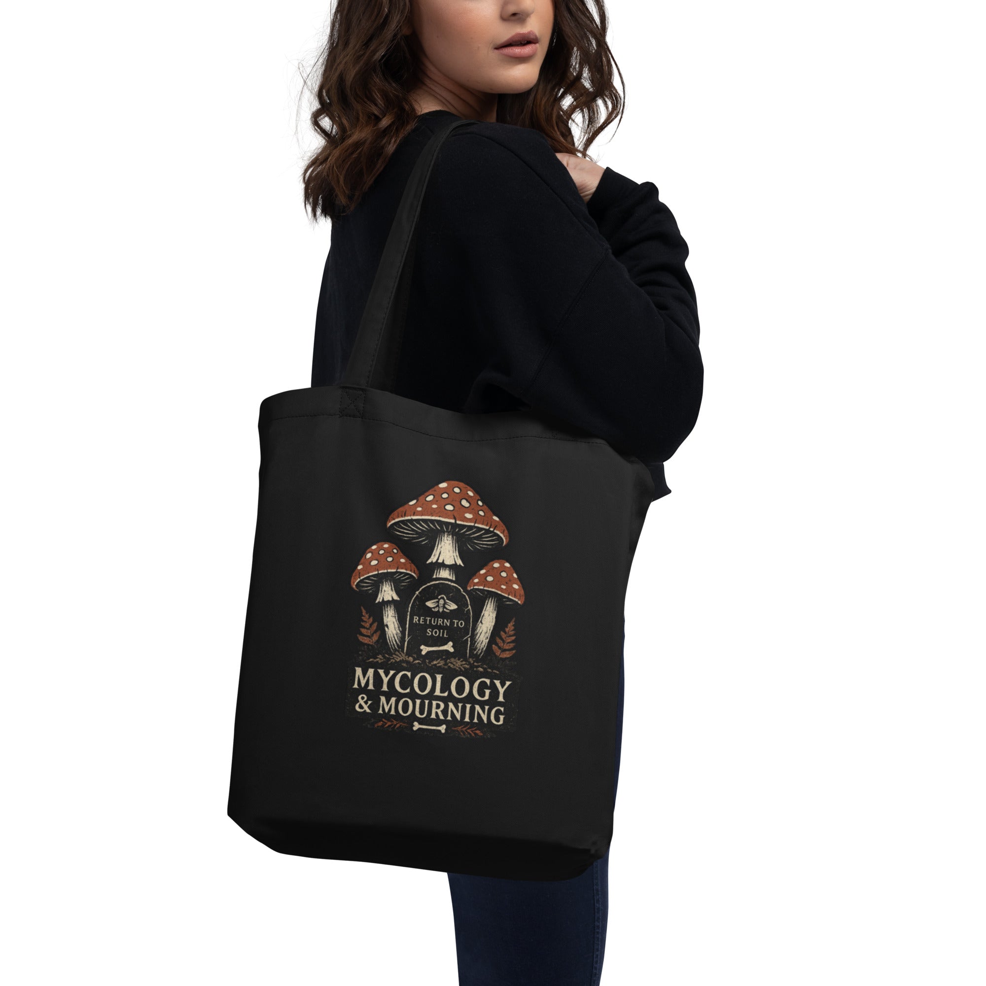 Organic Cotton Tote Bag ¨C Mycology & Mourning