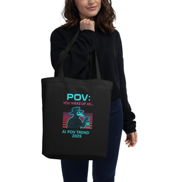 Organic Cotton Tote VHS Retro Plague Doctor POV