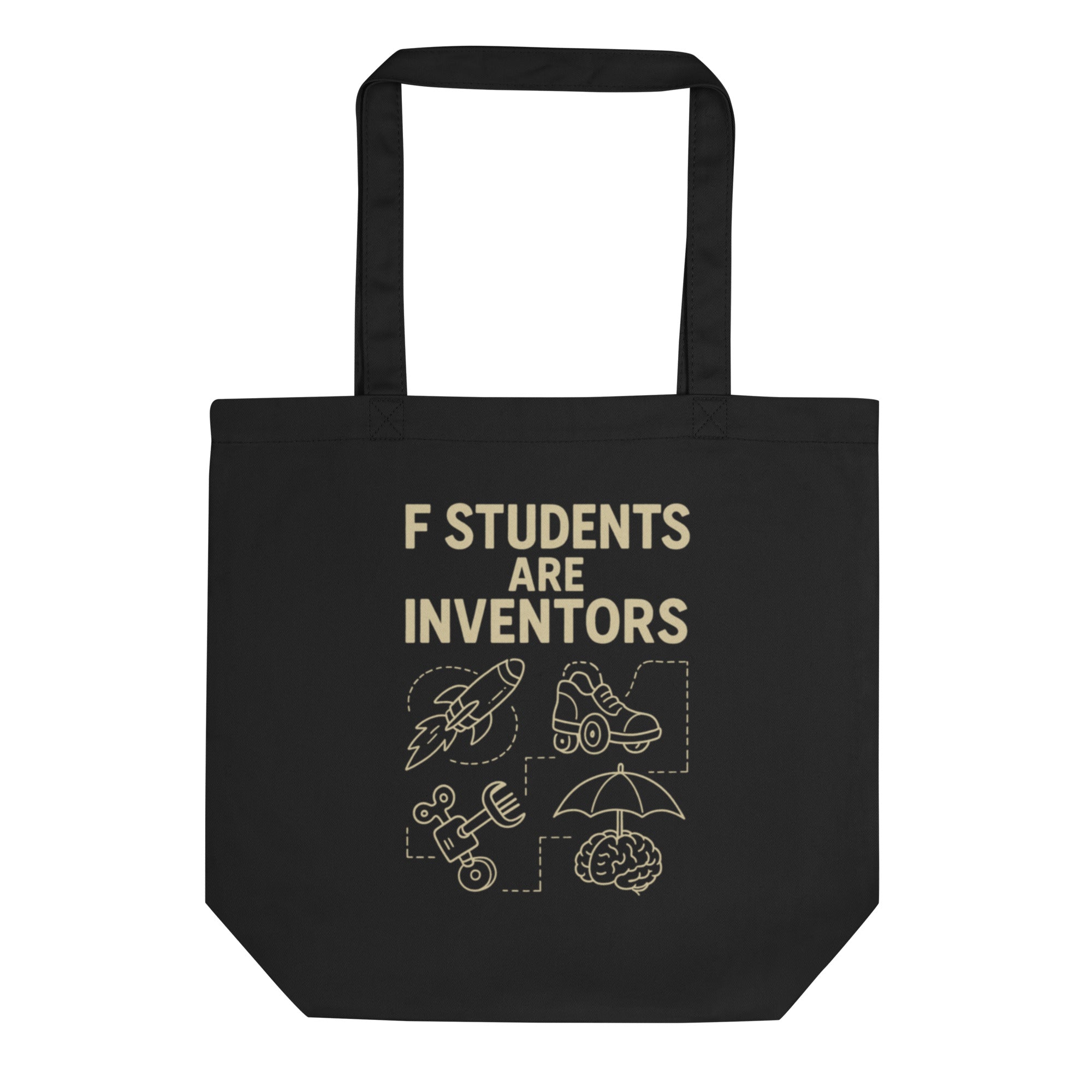 Organic Cotton Tote F Students Are Inventors Chalkboard