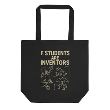Organic Cotton Tote F Students Are Inventors Chalkboard