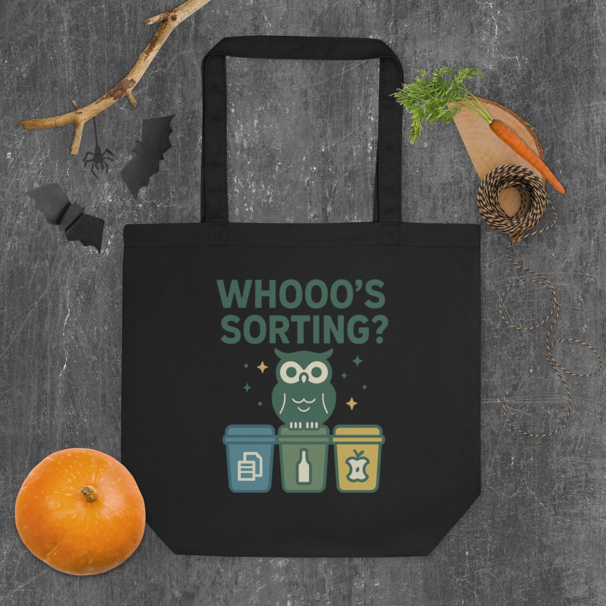 Organic Halloween Totes ¨C Whooo's Sorting