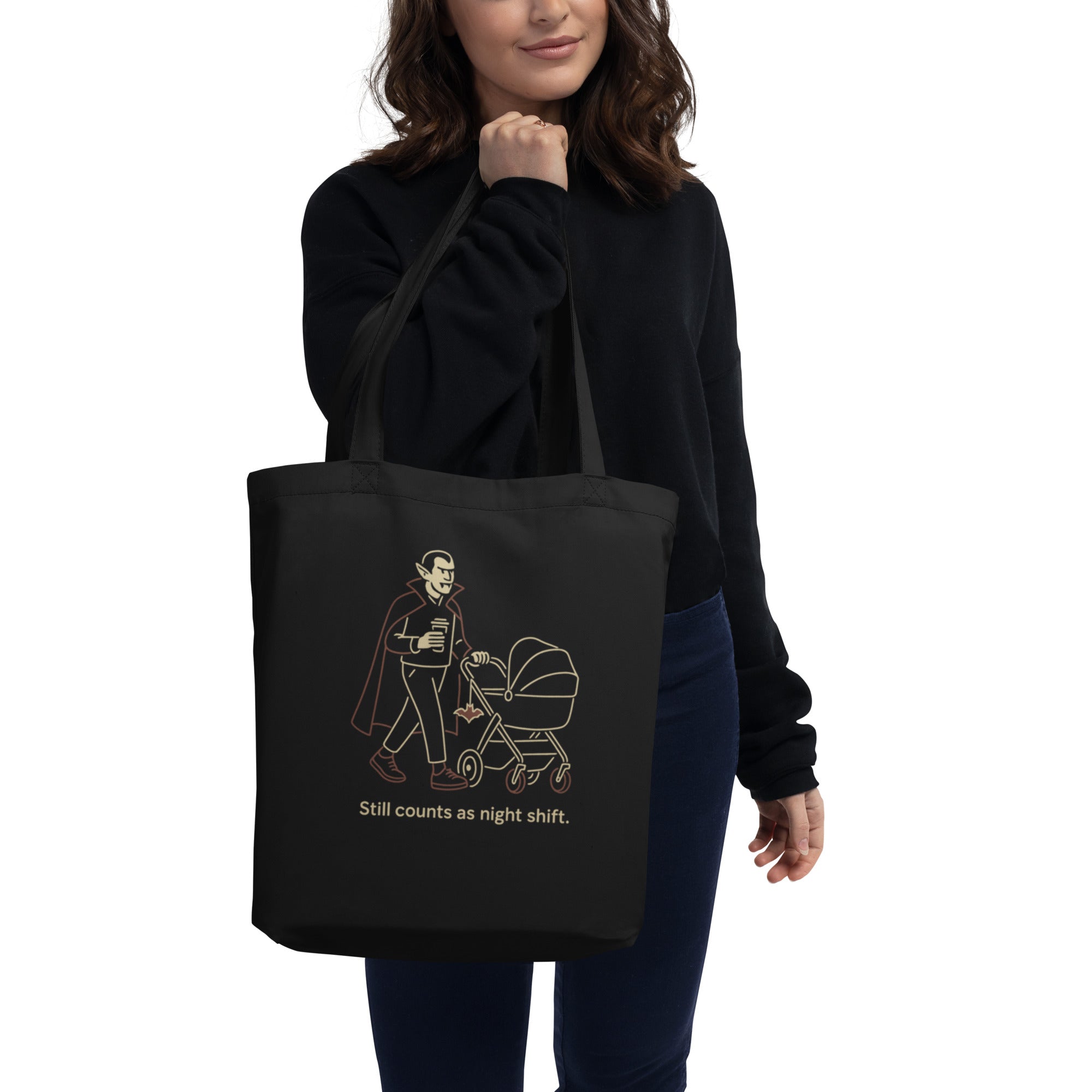 Organic Halloween Totes ¨C Vampire Dad Shift