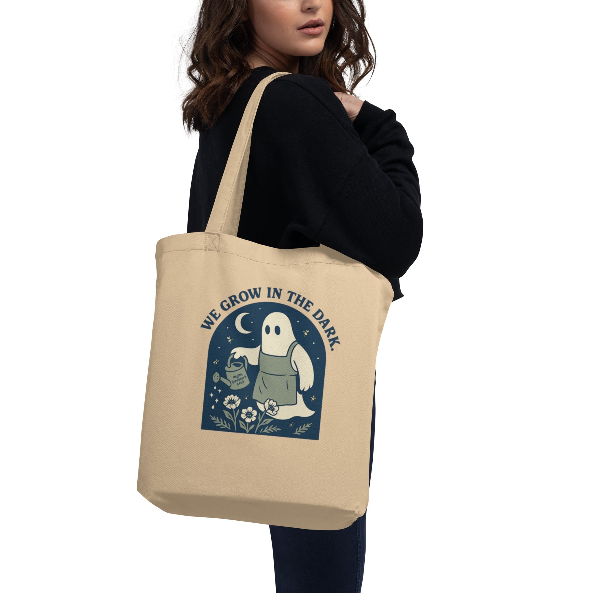Organic Cotton Tote Bag ¨C We Grow in the Dark