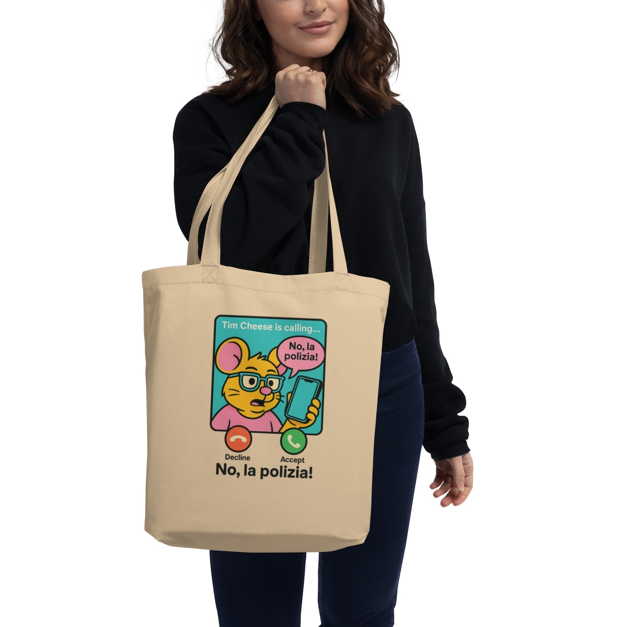 Organic Cotton Tote Tim Cheese No la Polizia