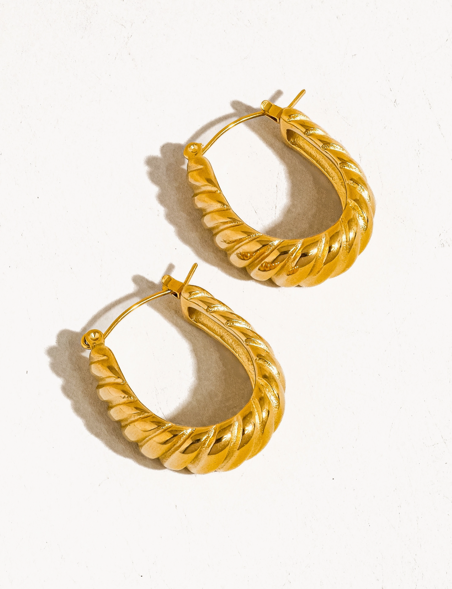 Jordyn Gold Croissant Hoop Earrings