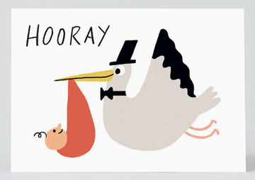 Hooray Stork Card