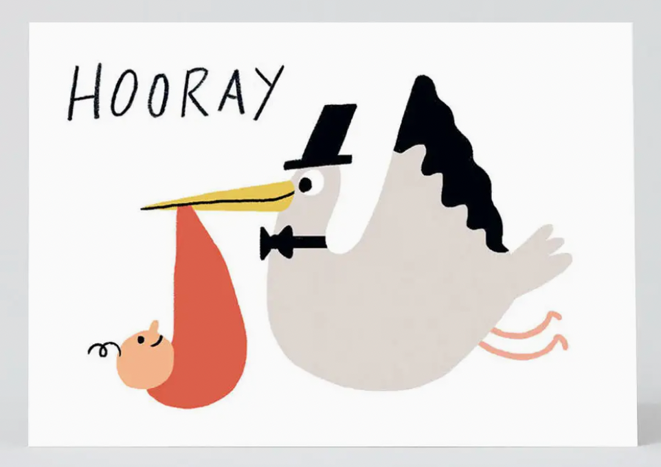 Hooray Stork Card