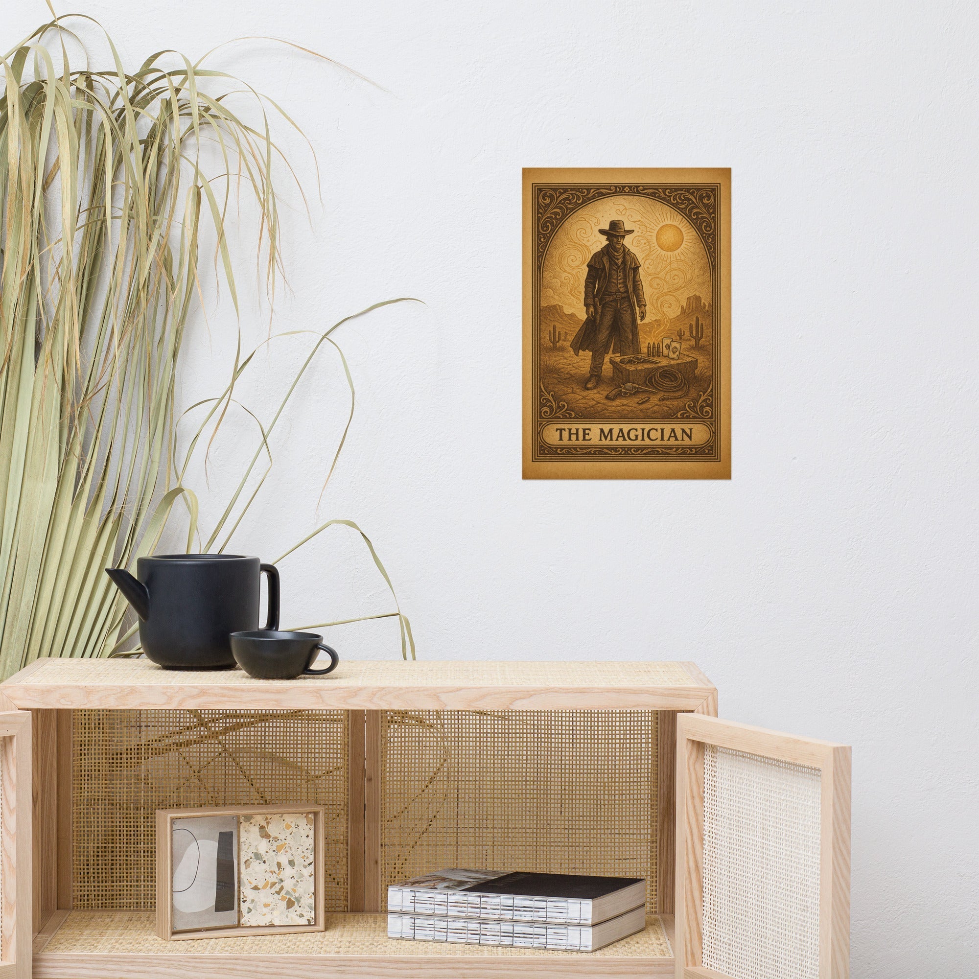 The Magician Cowboy Tarot Poster ¨C Western Wall Art (5x7¨C12x18)