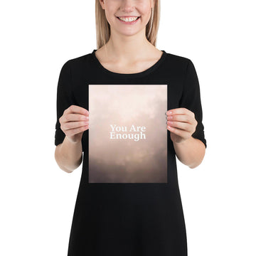 You Are Enough Inspirational Wall Art with Free Shipping