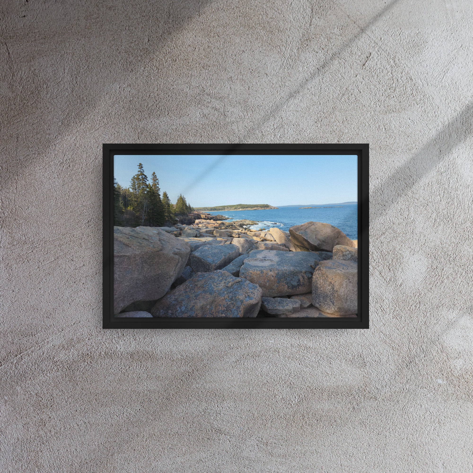 Capture Coastal Beauty: Stunning 18x12¡± Bar Harbor Maine Framed Canvas!