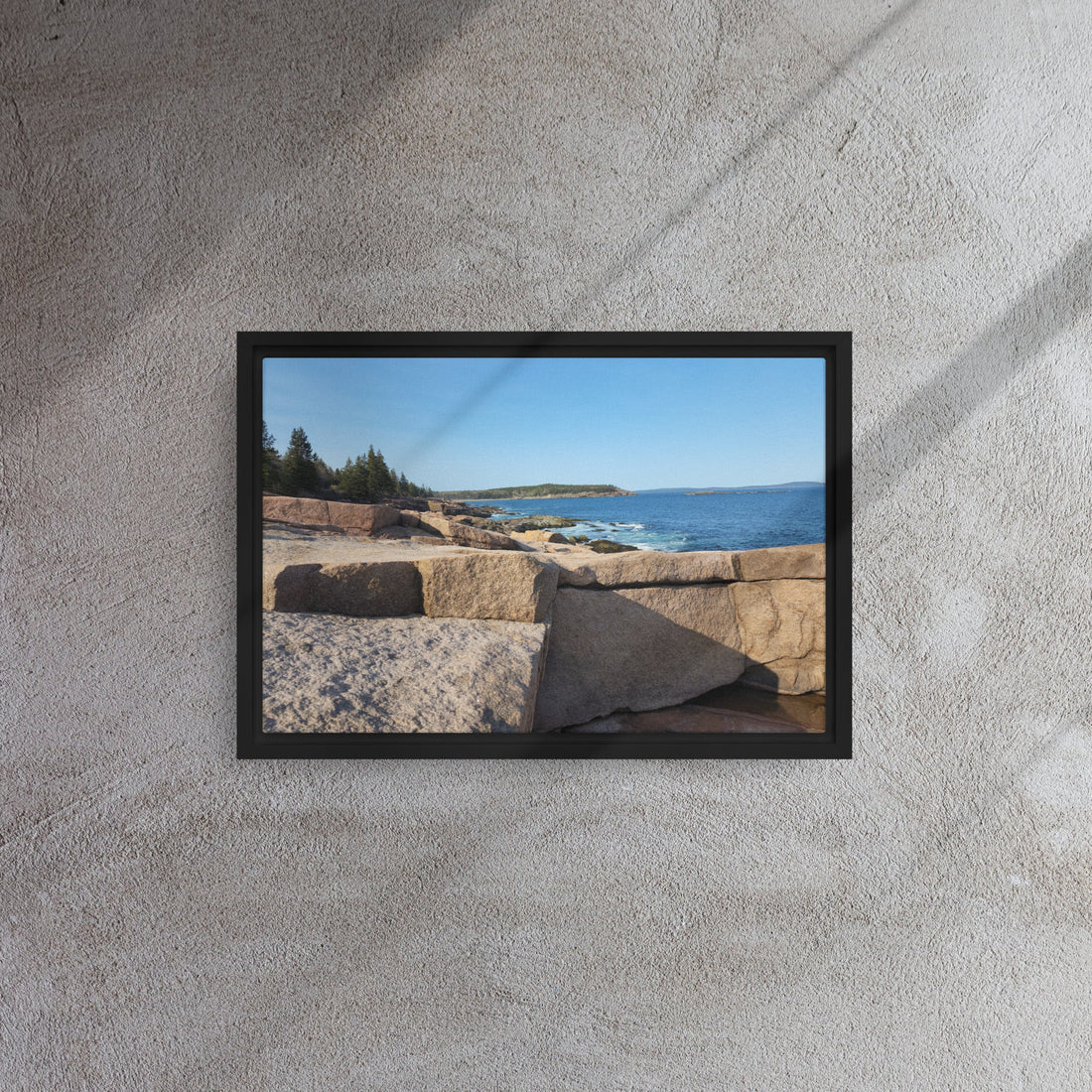 Transform Your Space with This Stunning Bar Harbor Maine Framed Canvas Art ¨C A Coastal Masterpiece!