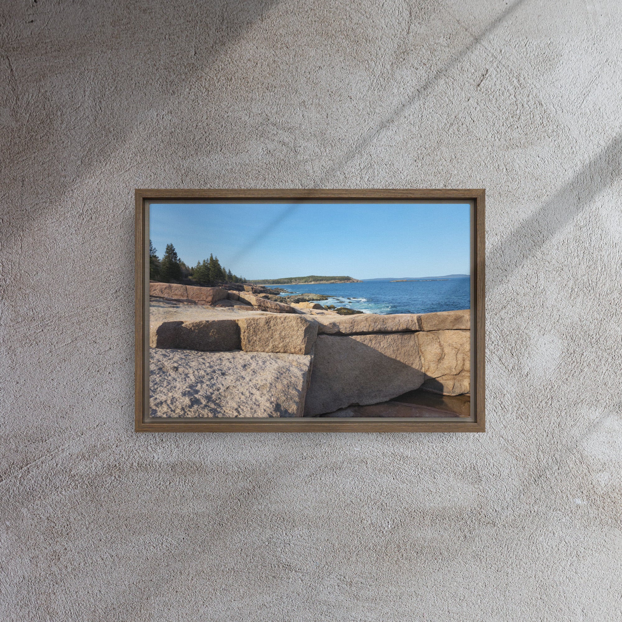 Transform Your Space with This Stunning Bar Harbor Maine Framed Canvas Art ¨C A Coastal Masterpiece!