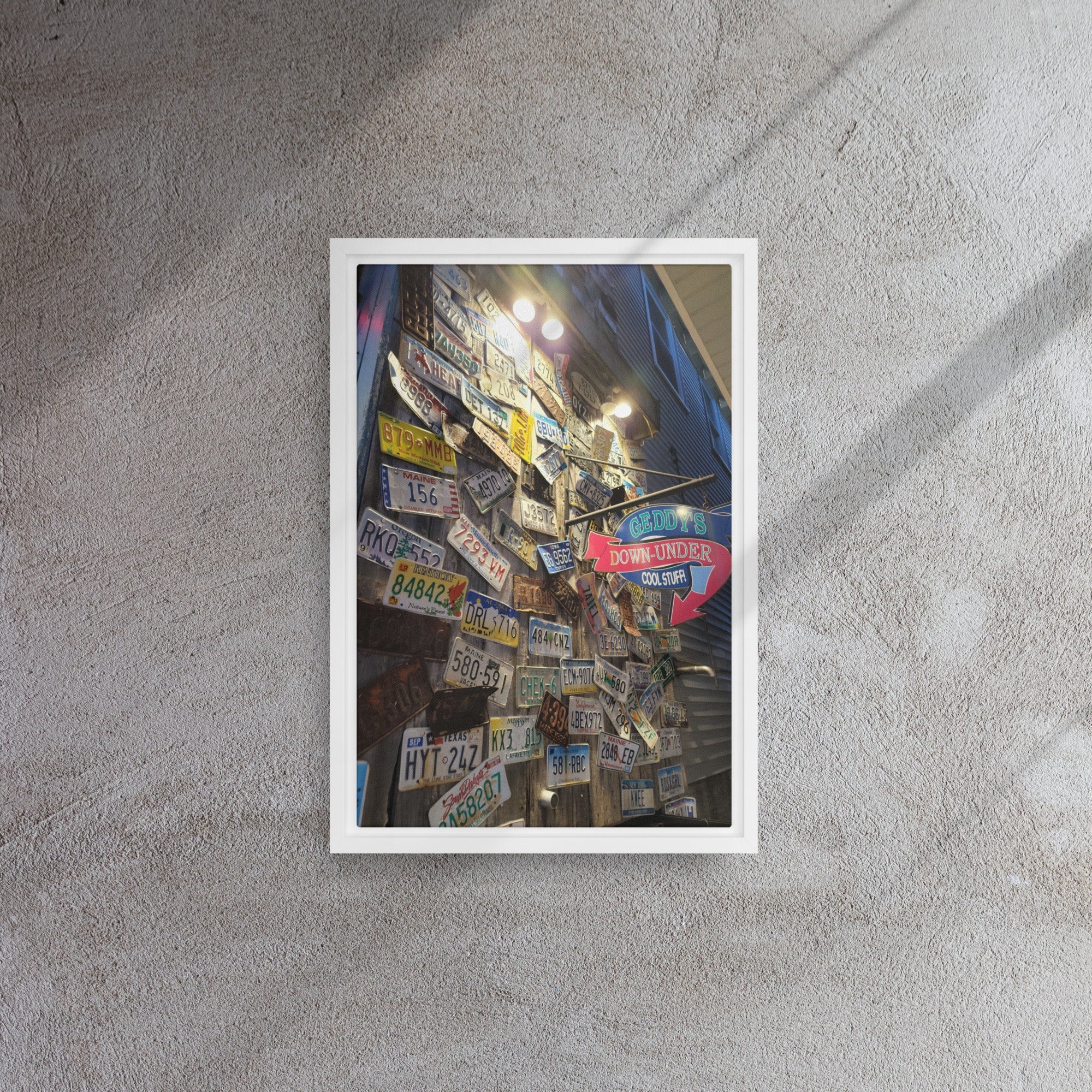 Discover the Ultimate Wall Art: Rustic License Plate Decor from Bar Harbor, Maine!