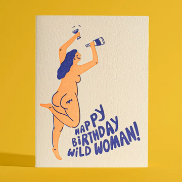 Happy Birthday Wild Woman Card