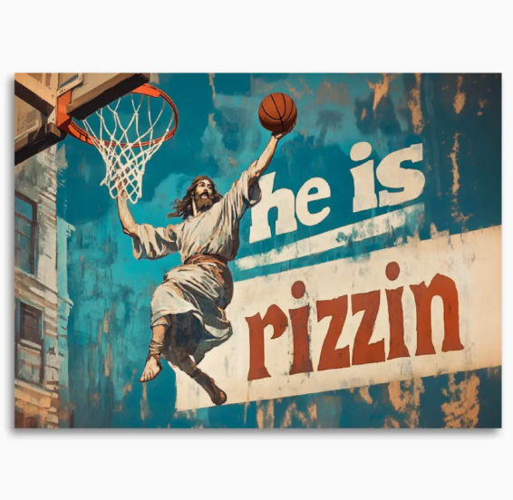 He Is Rizzin Card