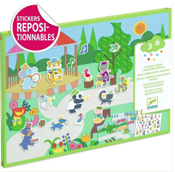 Marching Band Reusable Sticker Set for Kids ¨C Creative Scene Play (Ages 3+)