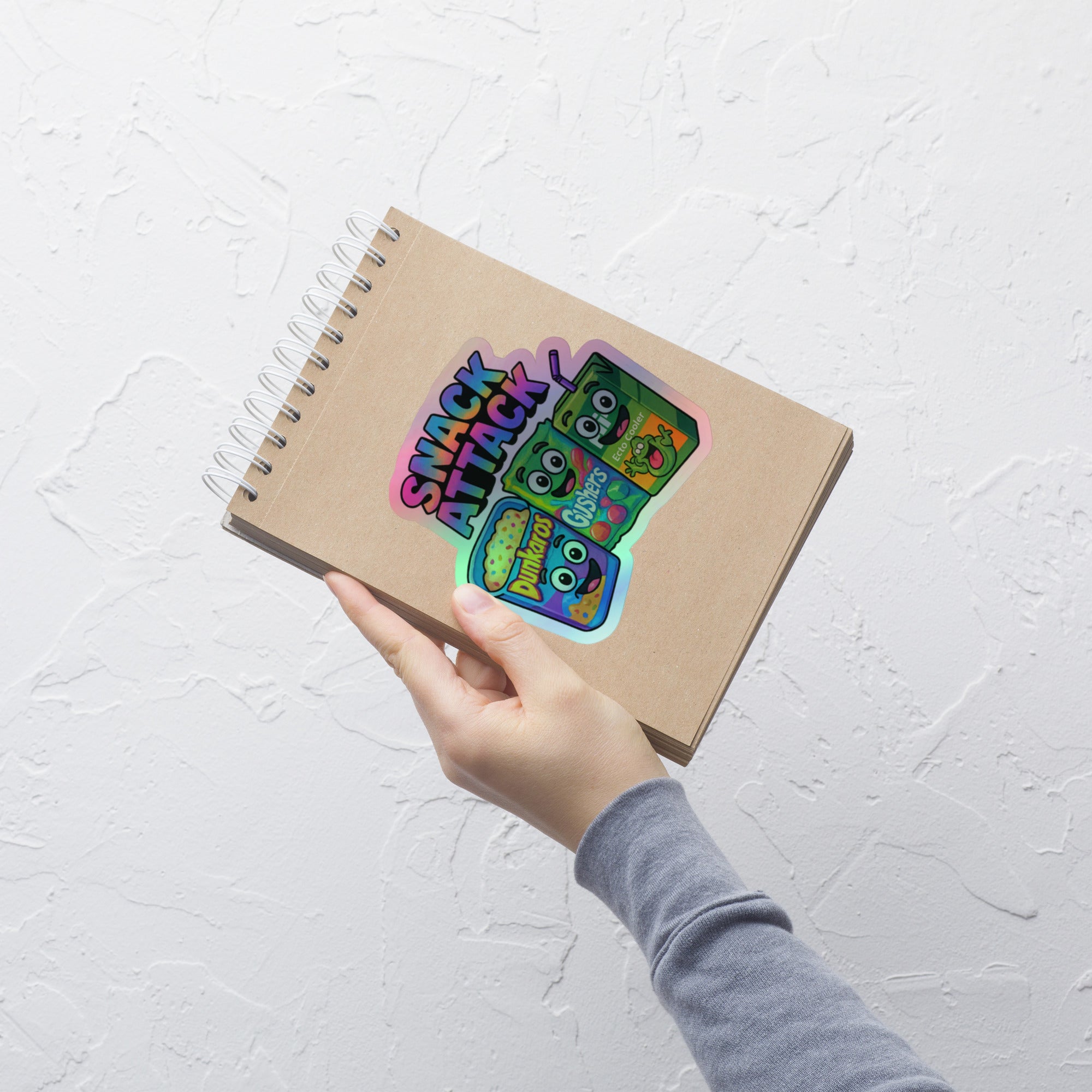 Snack Attack Holographic Sticker