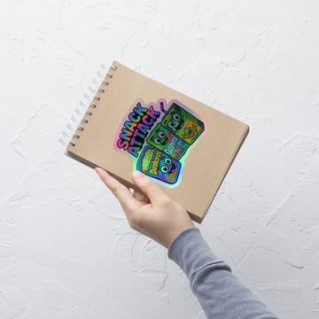 Snack Attack Holographic Sticker