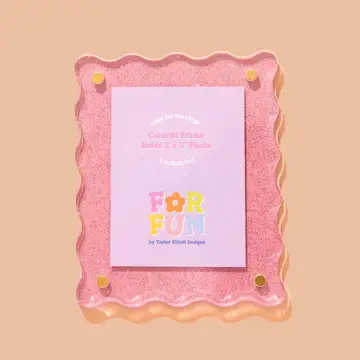For Fun - Magnetic Frames - Pink Glitter