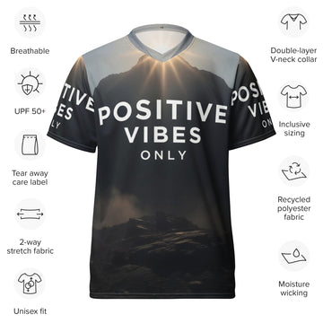 Limited Edition: Positive Vibes Only Premium Recycled Polyester Performance T-Shirt