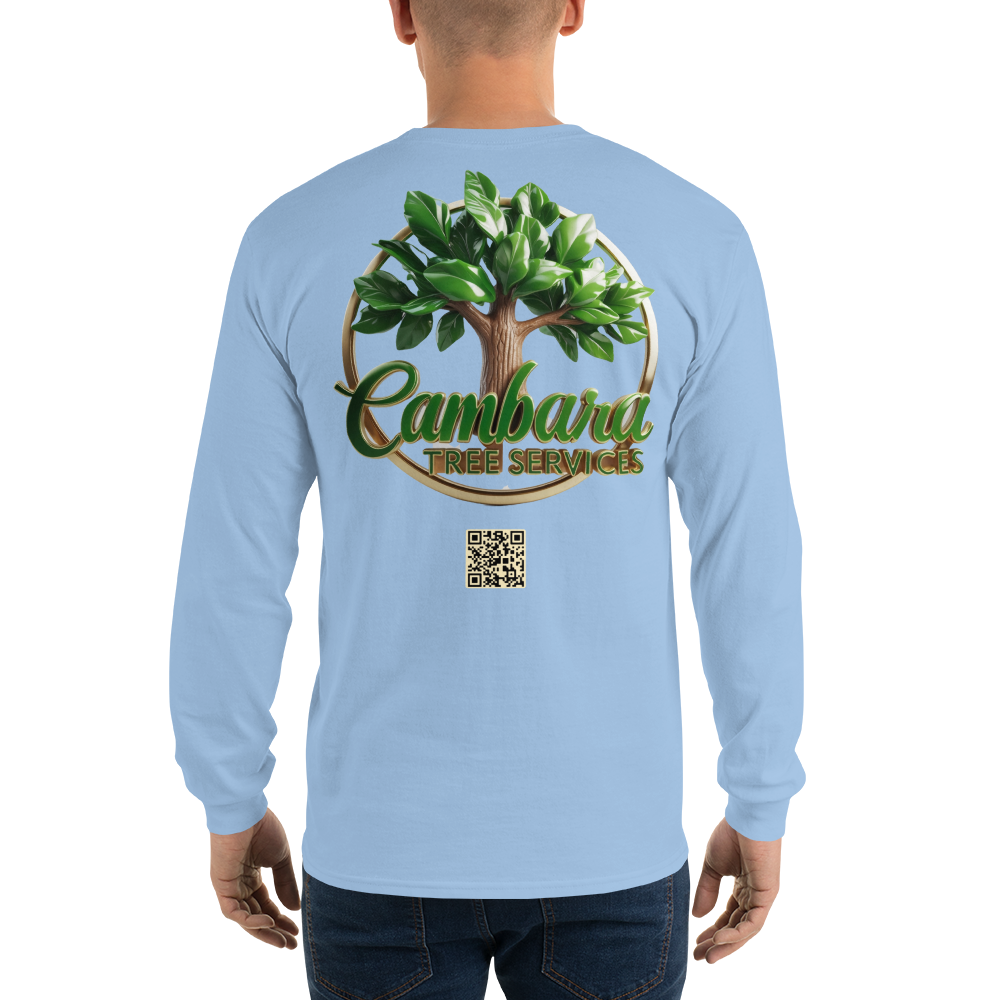 Custom Cambara Tree Services Long Sleeve Shirt ¨C Premium Cotton, Eco-Friendly Print, Durable Workwear