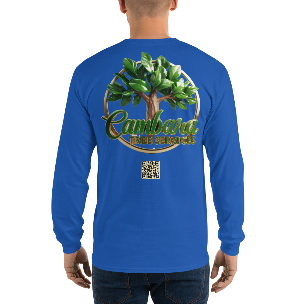 Custom Cambara Tree Services Long Sleeve Shirt ¨C Premium Cotton, Eco-Friendly Print, Durable Workwear
