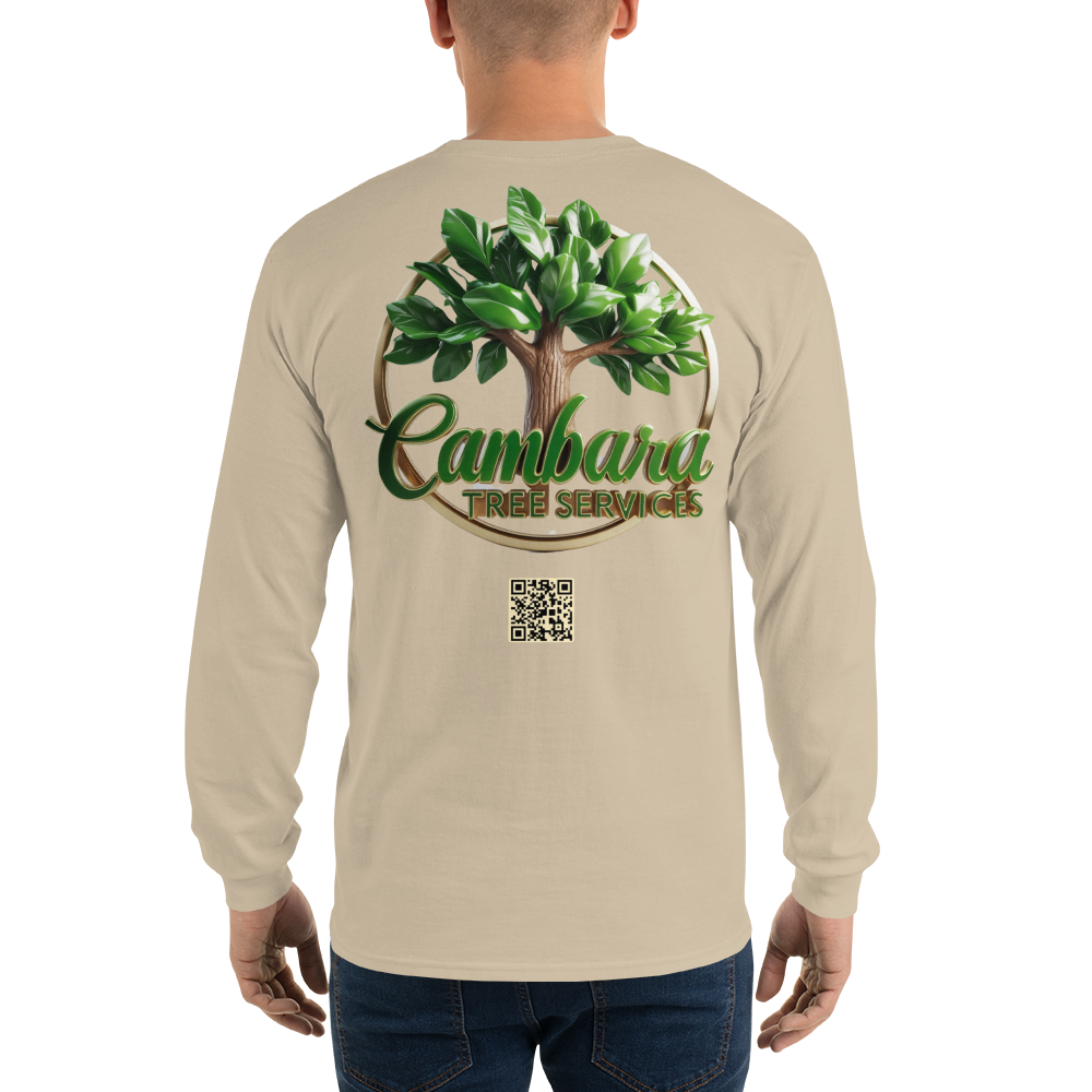 Custom Cambara Tree Services Long Sleeve Shirt ¨C Premium Cotton, Eco-Friendly Print, Durable Workwear