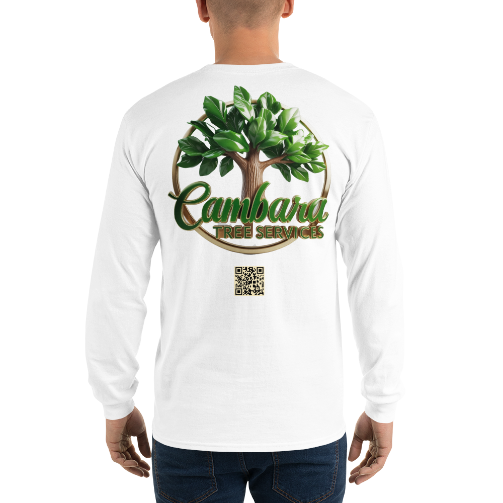 Custom Cambara Tree Services Long Sleeve Shirt ¨C Premium Cotton, Eco-Friendly Print, Durable Workwear