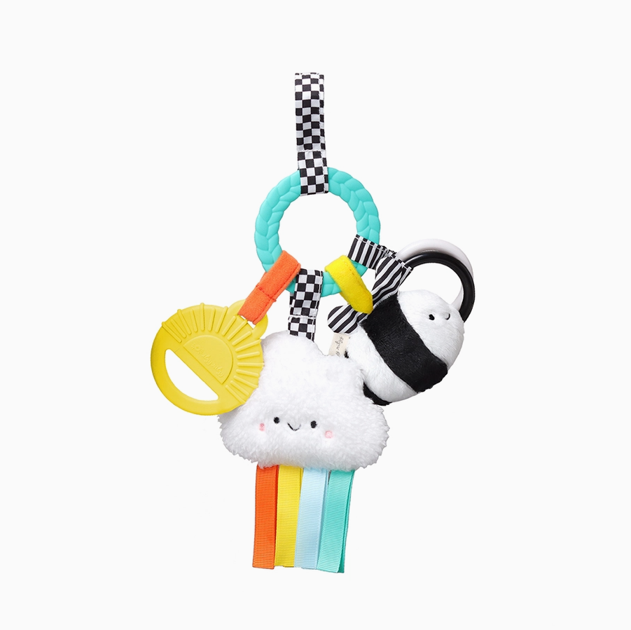 Bitzy Busy Ring? Teething Activity Toy High Contrast