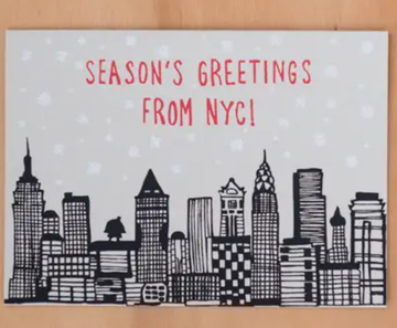 Alphabet Studios - Nyc Holiday Skyline Greeting Card Box of 6