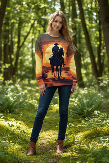 Desert Dusk Rider ¨C Recycled Unisex Sweatshirt