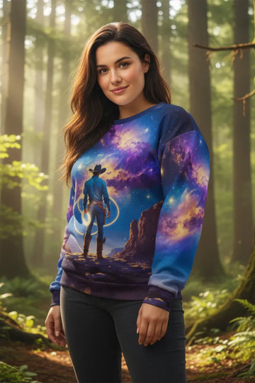Cosmic Cowboy ¨C Recycled Unisex Sweatshirt