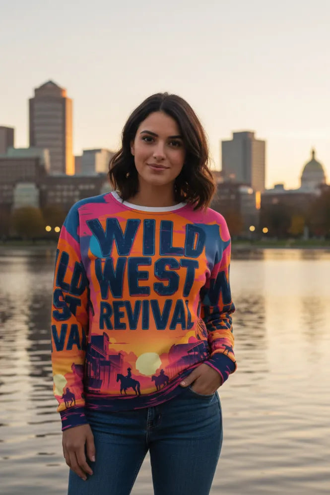 Wild West Revival ¨C Recycled Unisex Sweatshirt