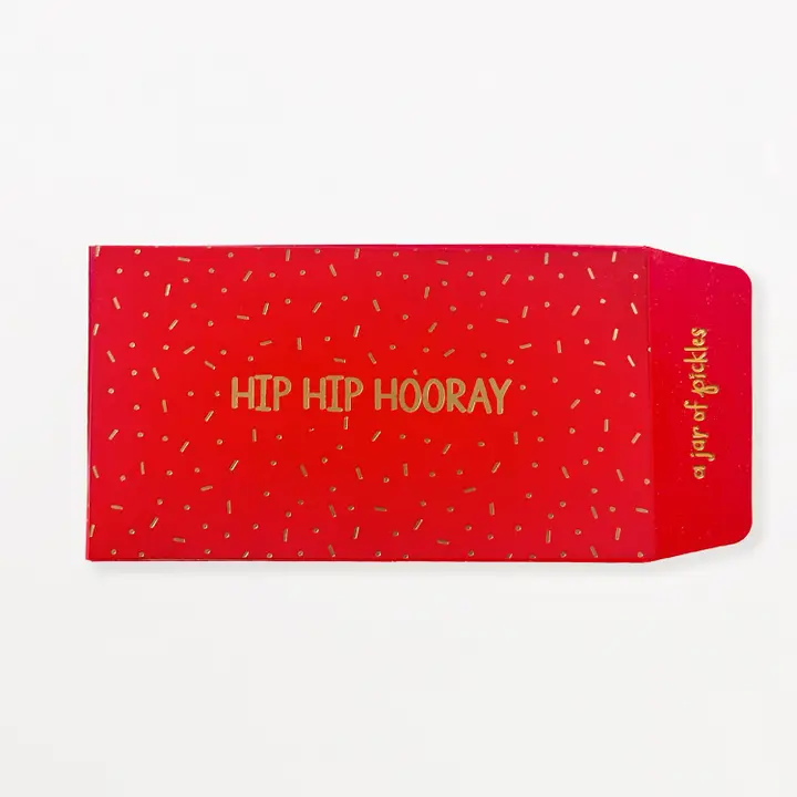 Hip Hip Hooray Red Envelope Set of 3