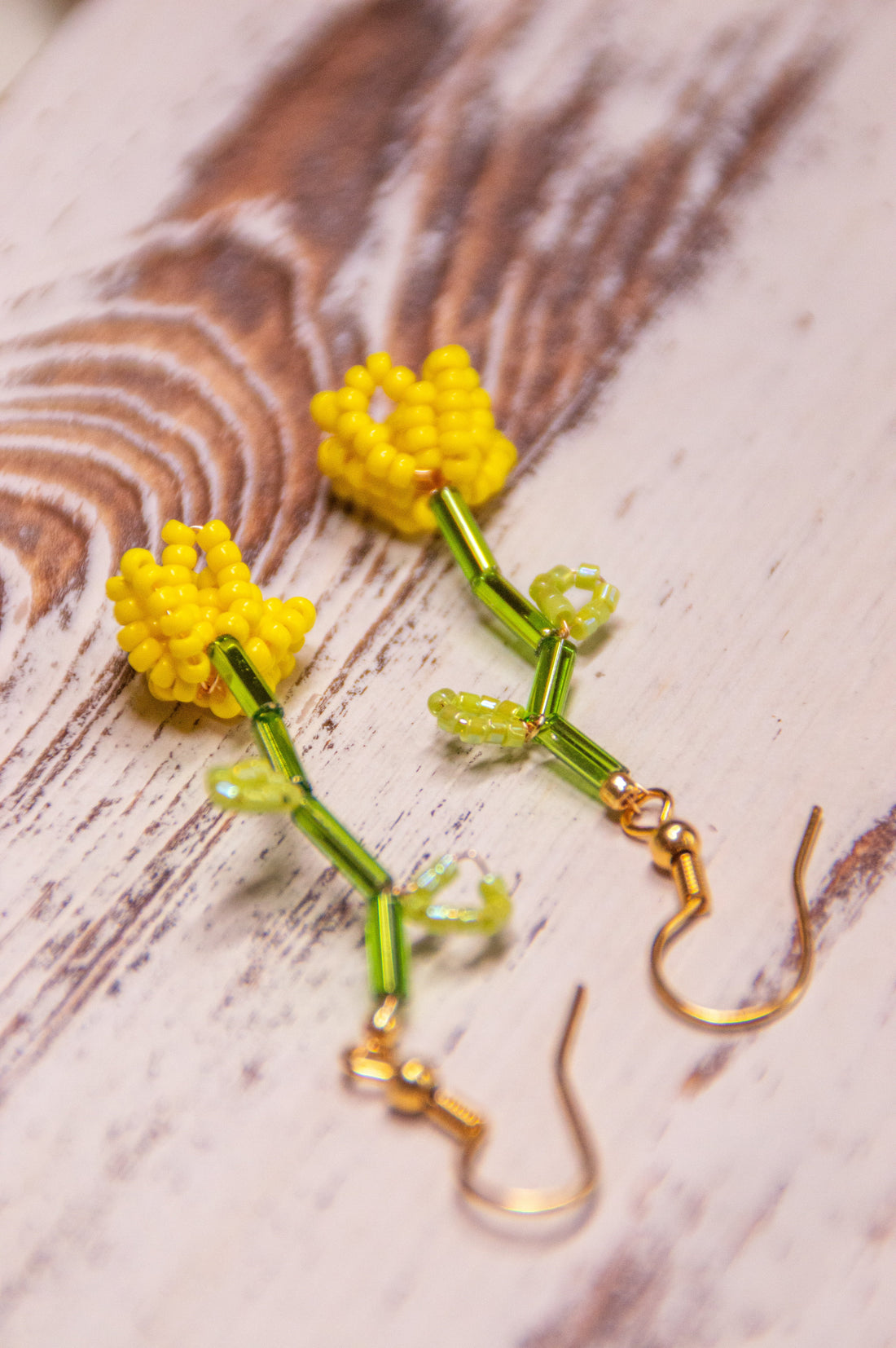 Blooming Flowers Beaded earrings