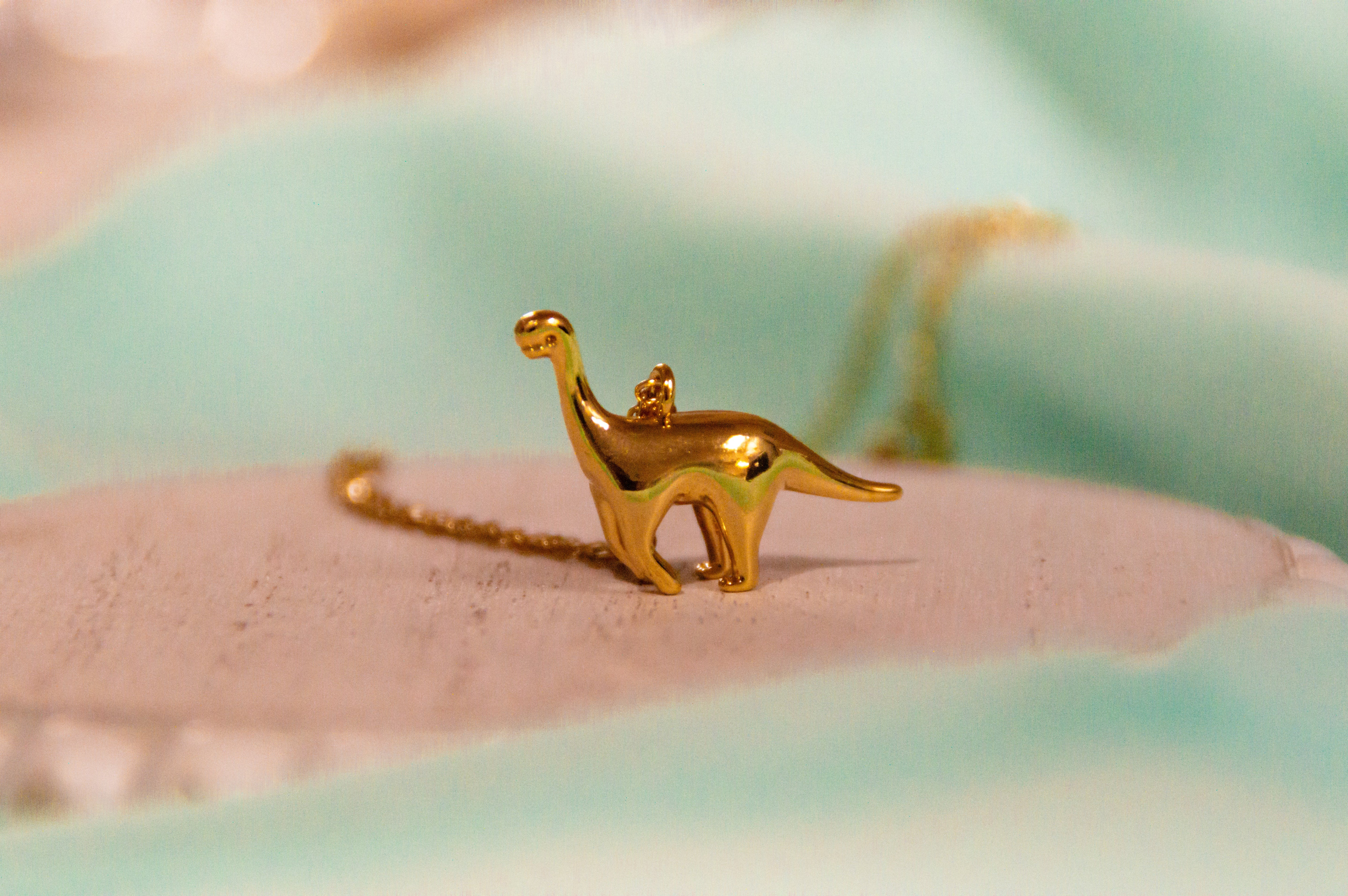 Brachiosaurus Dino charm Necklace