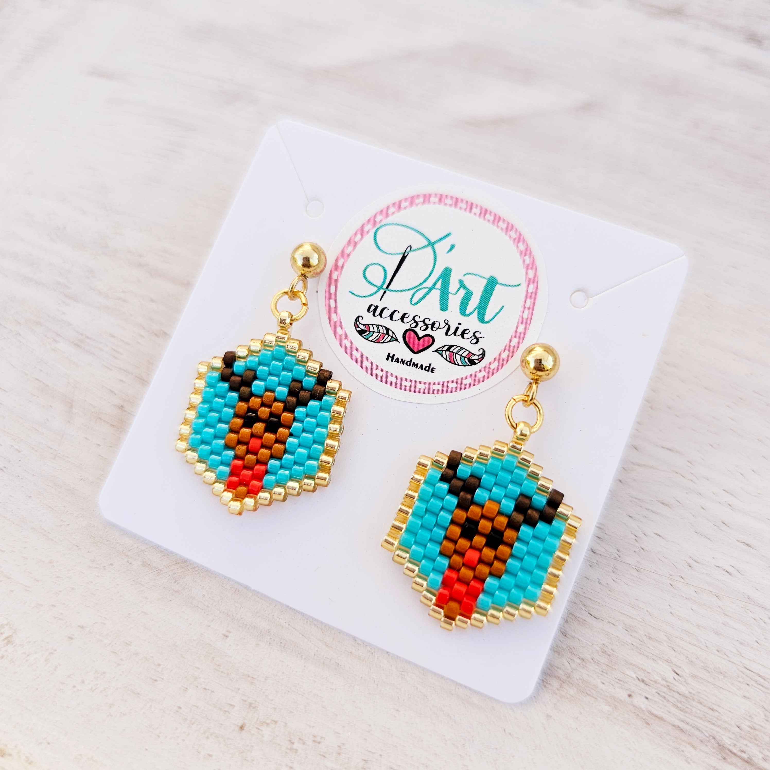Little Reindeer beaded earrings