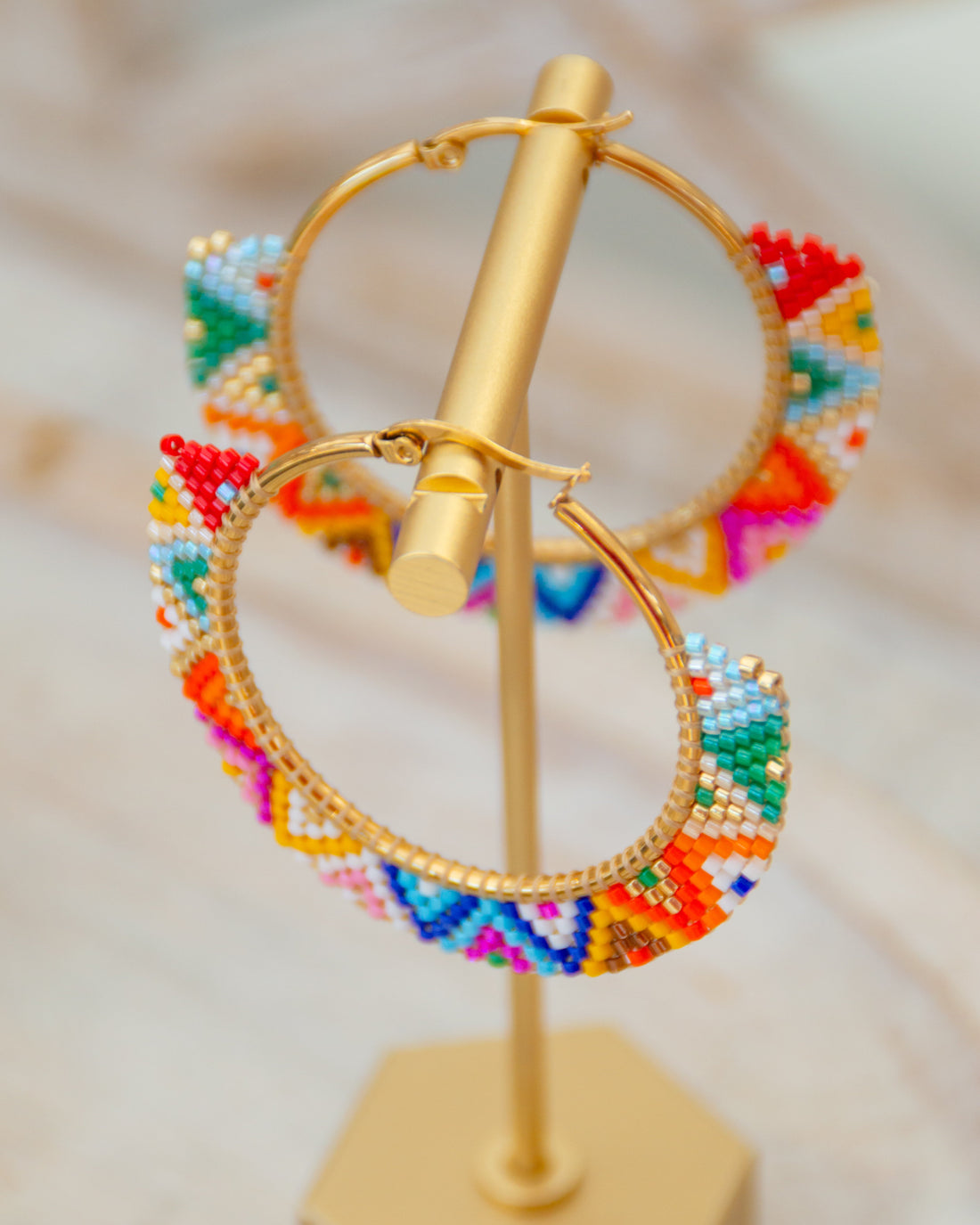 Fiesta beads hoops