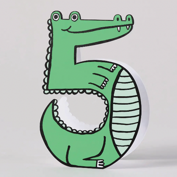 Croc 5th Birthday Kid's Card