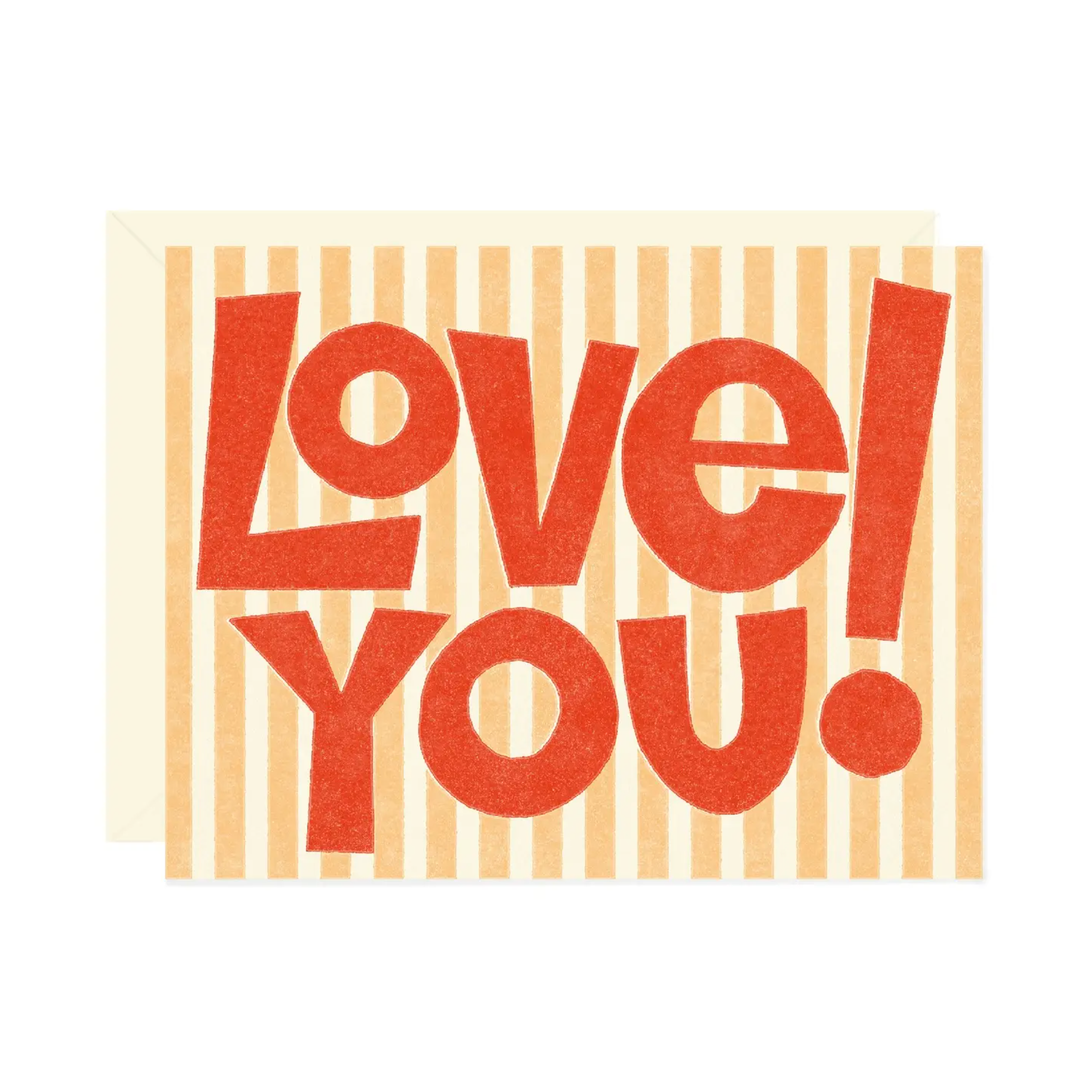 Love You Type and Stripe Card