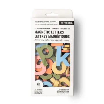 2 75pc Lowercase Magnetic Letters in Rainbow Mod