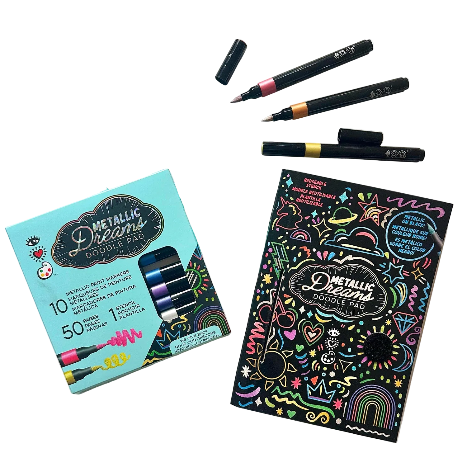 Metallic Dreams Doodle Pad