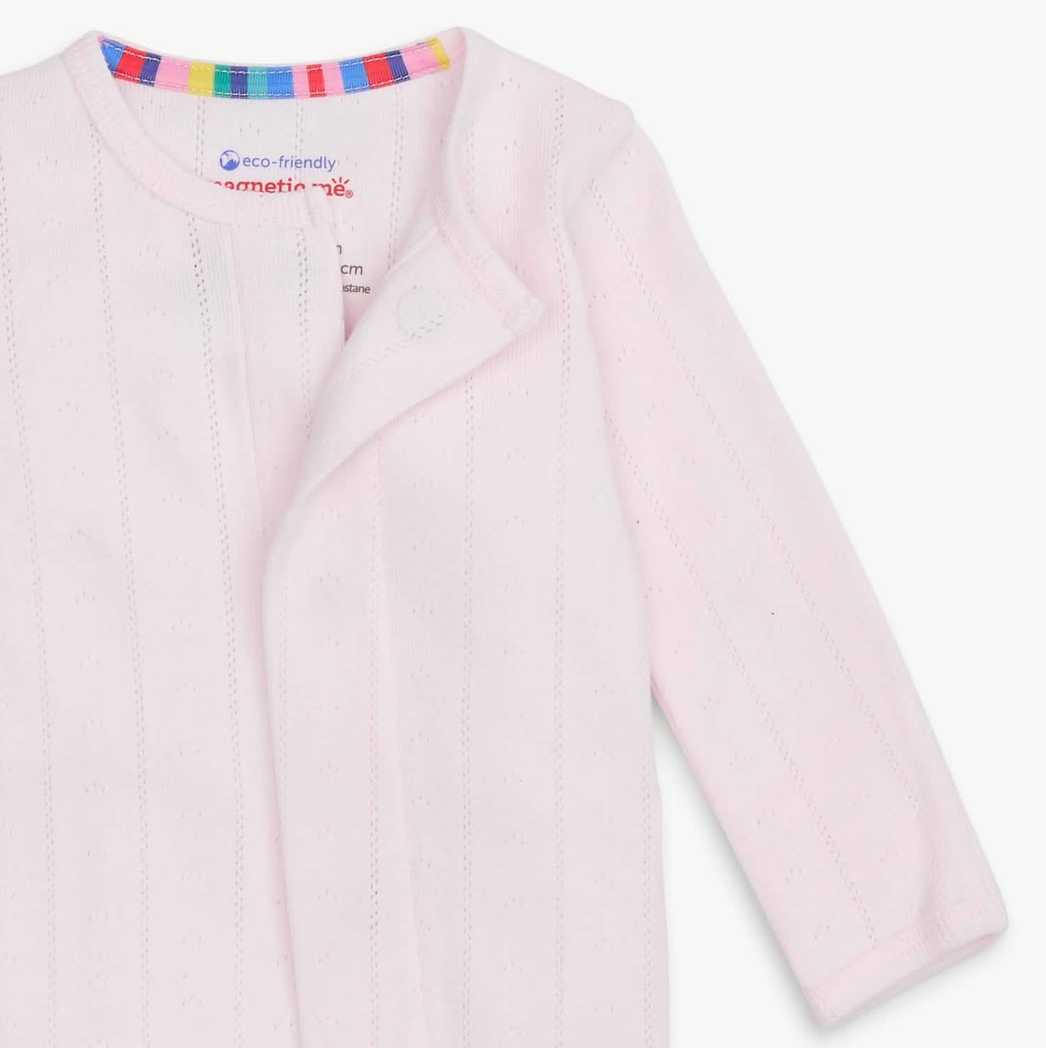 Love Lines Pink Pointelle Footie