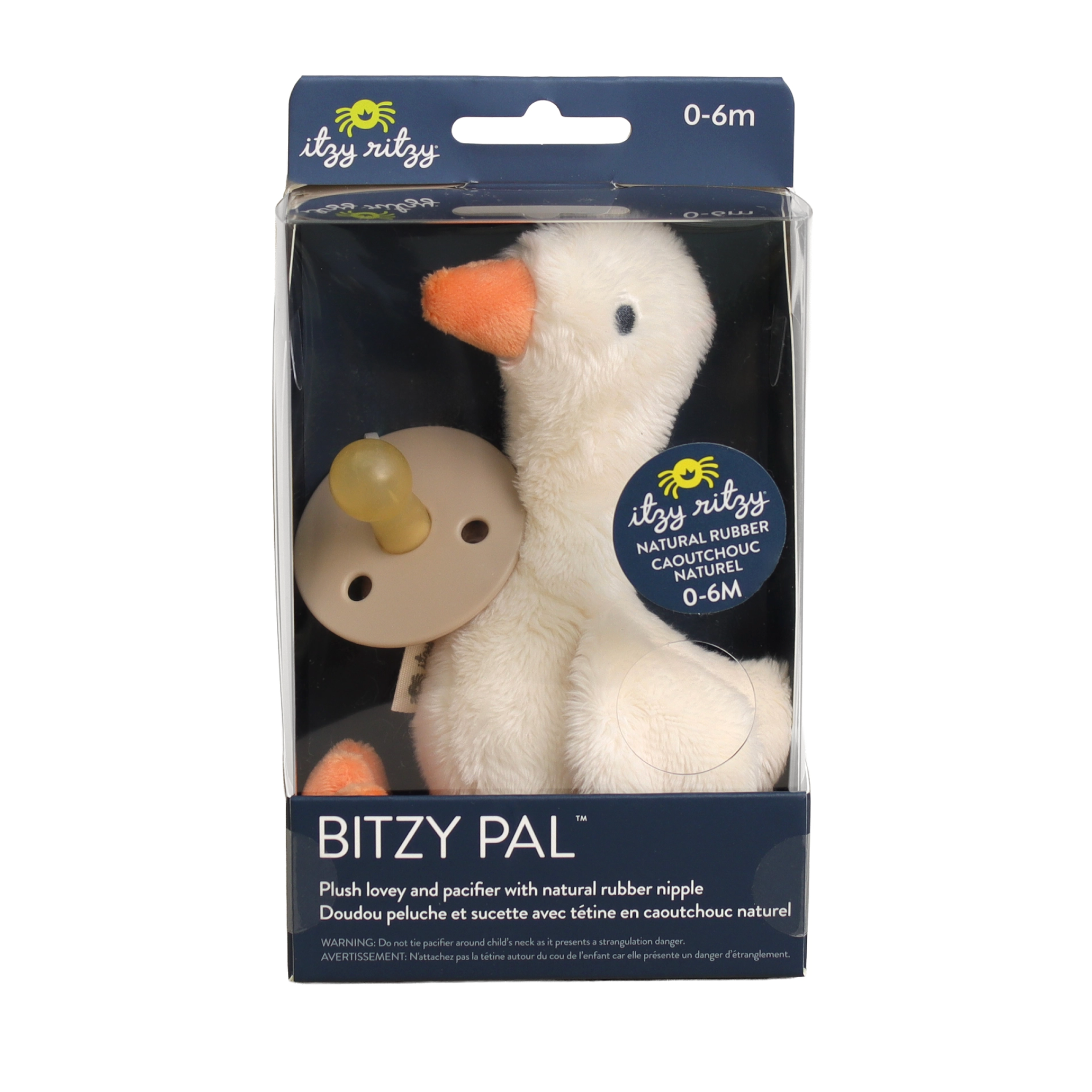 Pal Natural Rubber Pacifier & Plush Goose