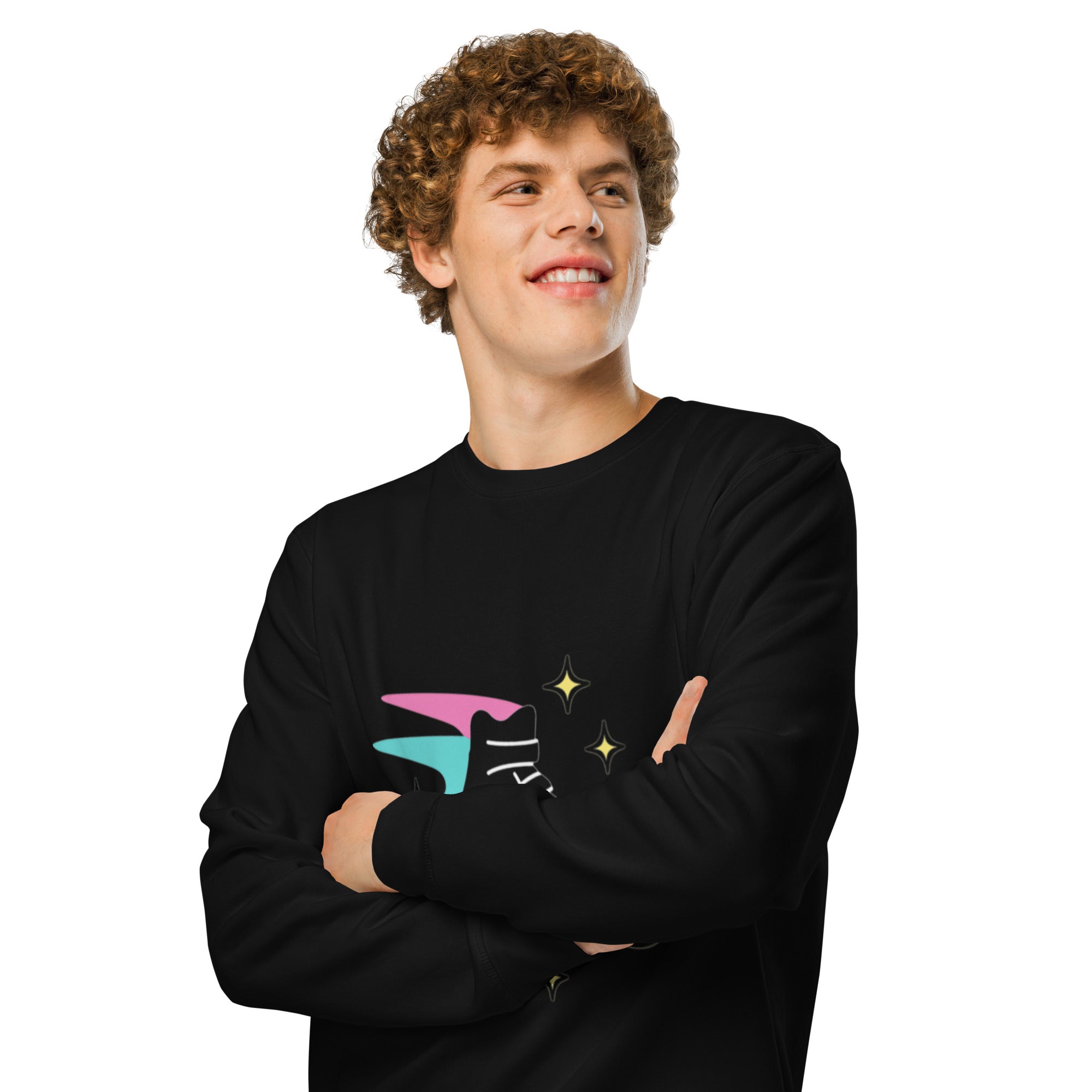 Organic Cotton Rollerblade Burst Sweatshirt ¨C GOTS & Vegan Certified
